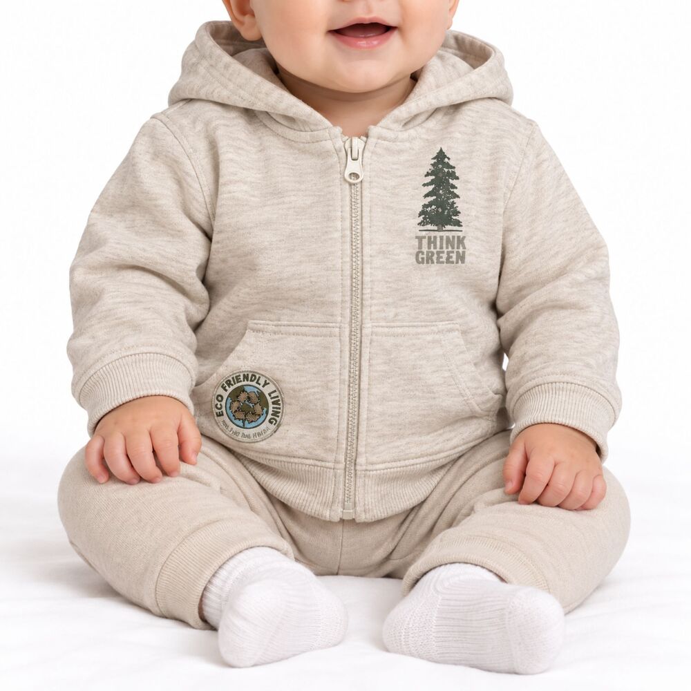 🔥 5 for $30 🔥 Koala Kids Think Green Zip Up Hoodie | 3-6M